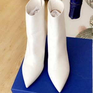 Stuart Weitzman Juniper booties, white